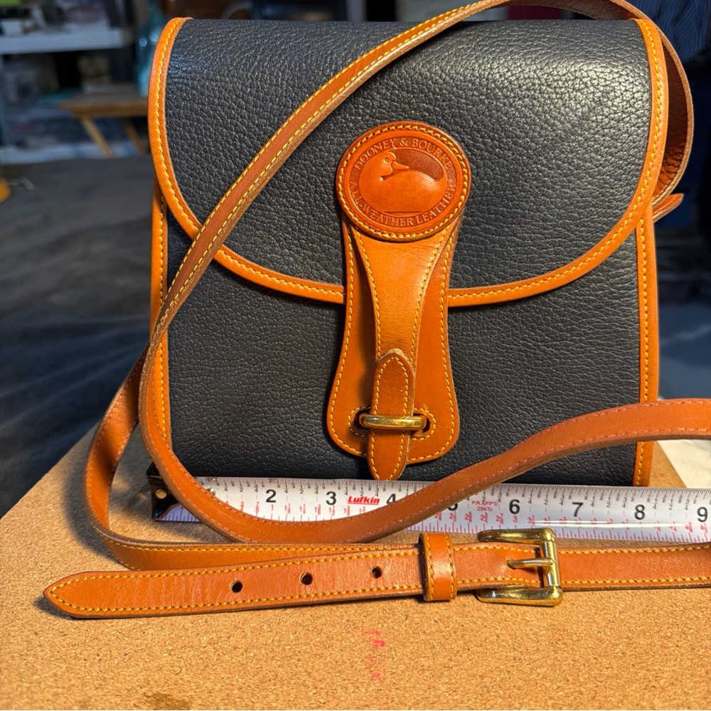 Dooney & Bourke Black and Tan Crossbody Bag
